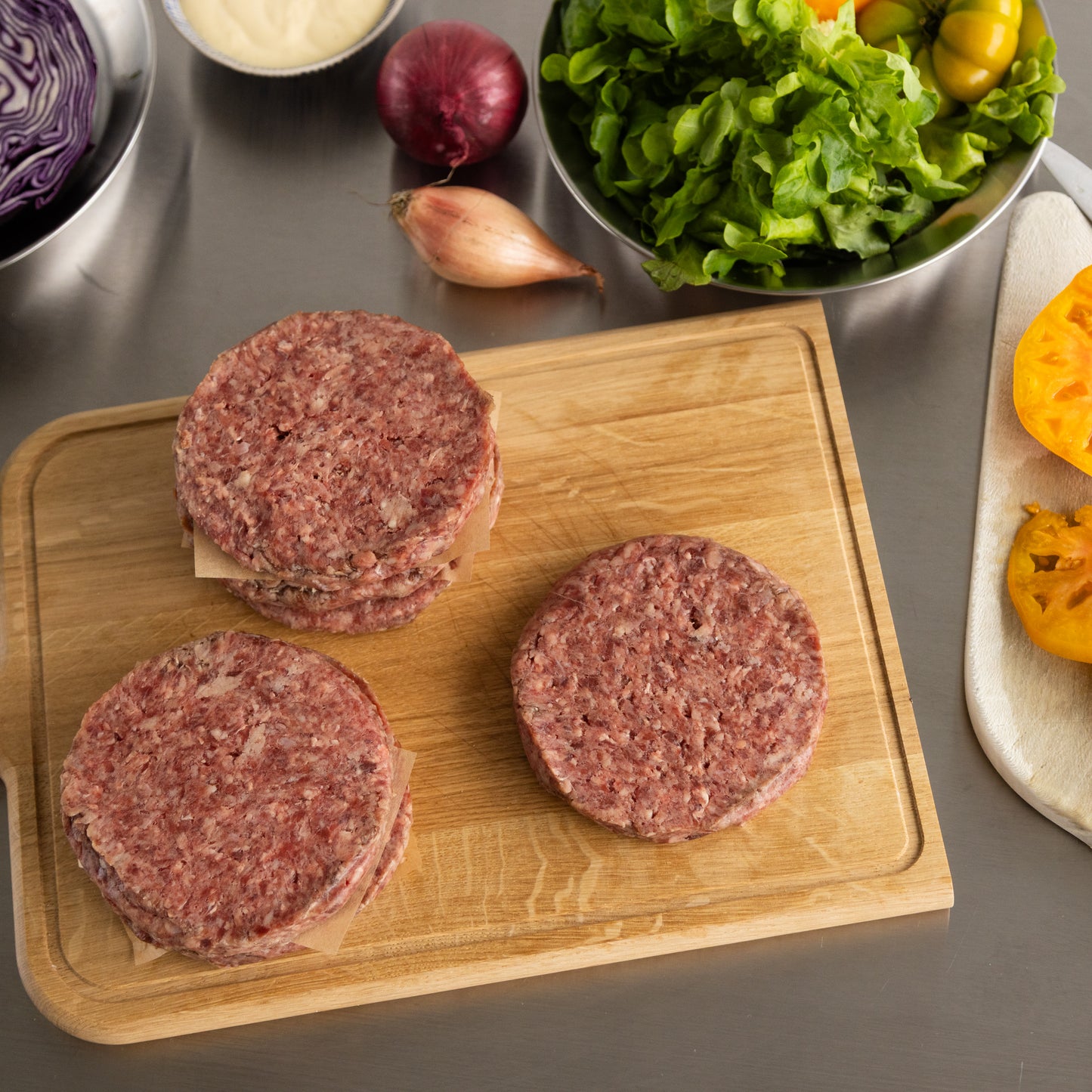 Storfe, burger, økologisk på beite, 6 x 150 g
