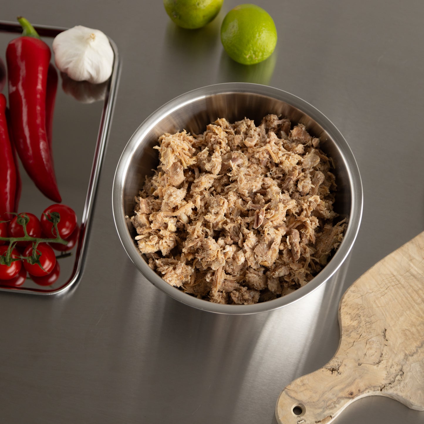 Utegris, pulled pork, frittgående, 3 x 450 g